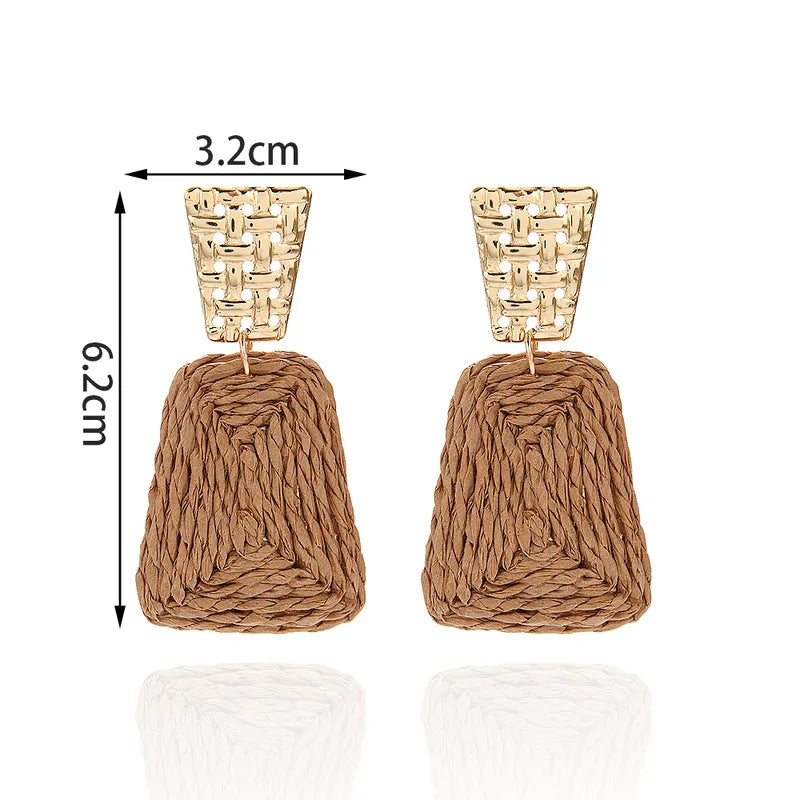 Arete Hawaiano tropical Marron