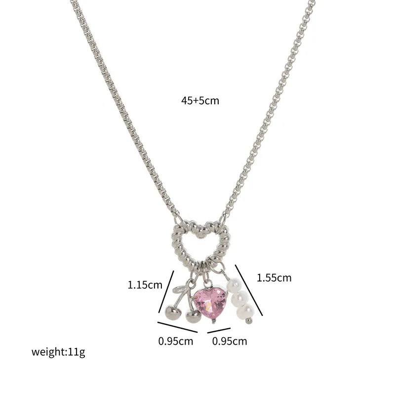 Collar Corazon Charms