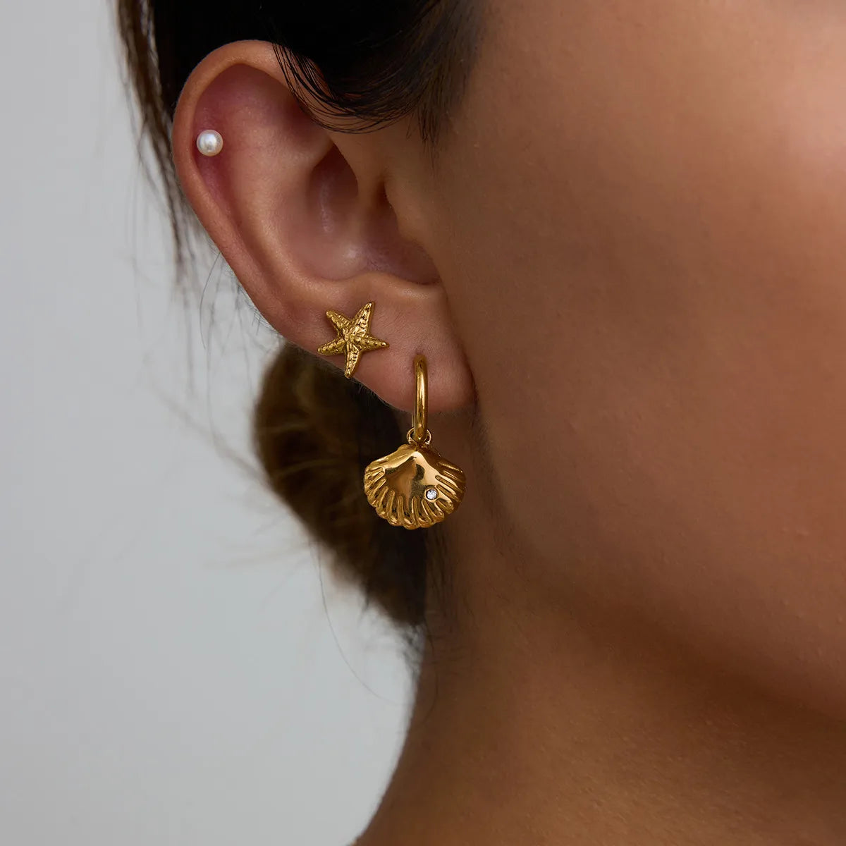 Set Aretes perla de abril