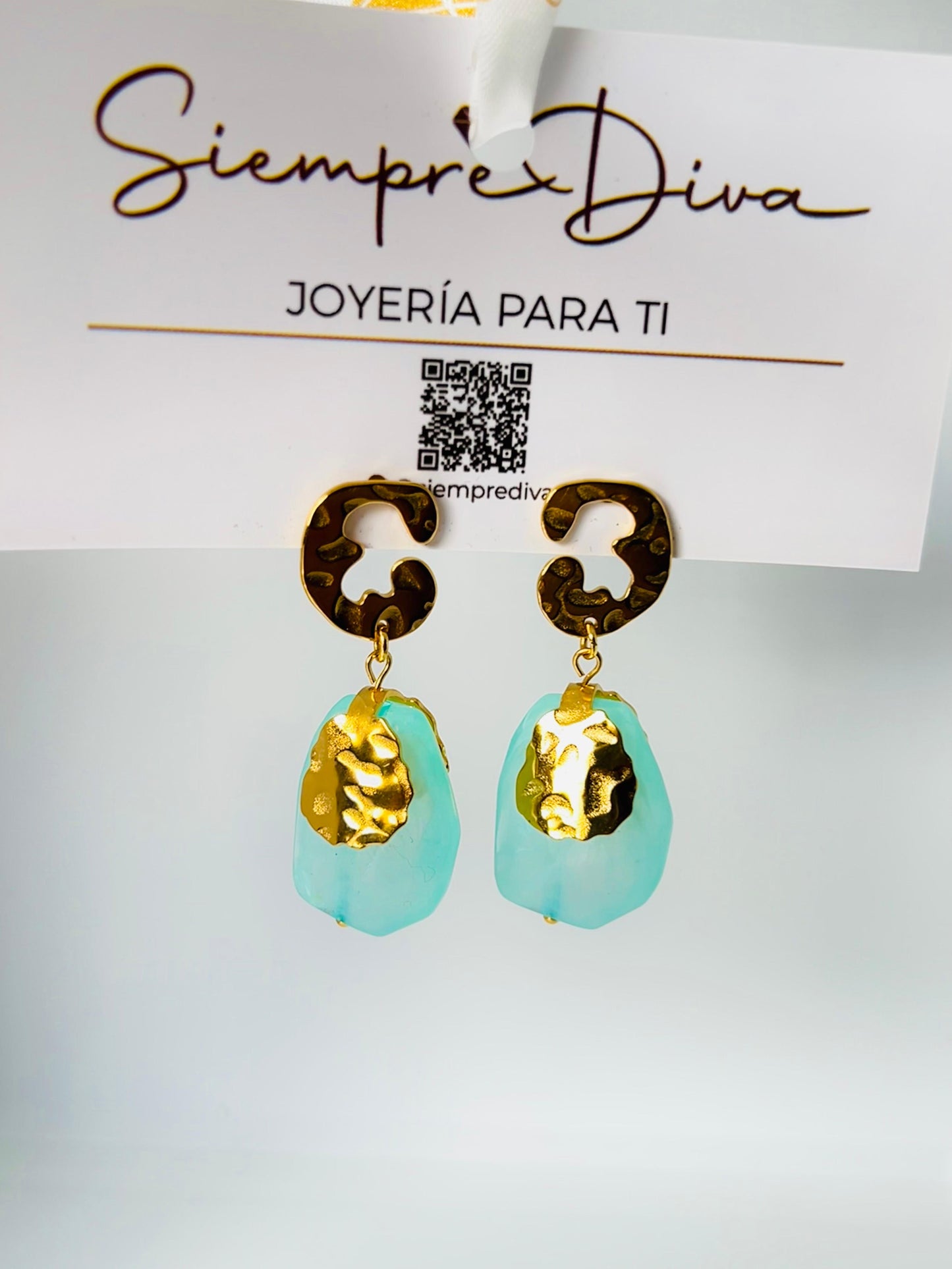 Aretes Aurora Celeste