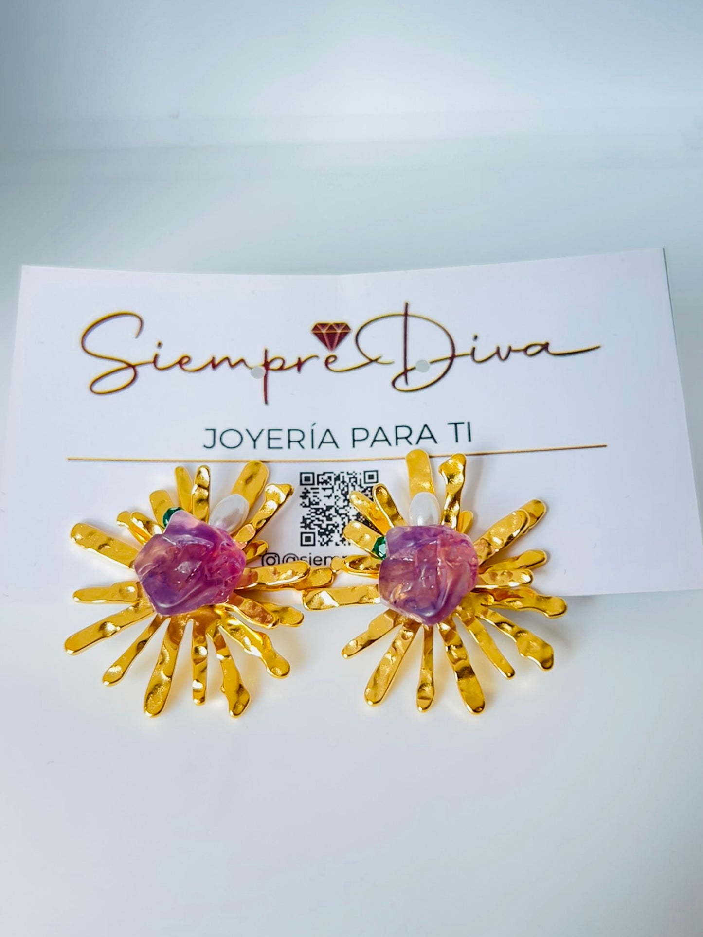Aretes Amatista