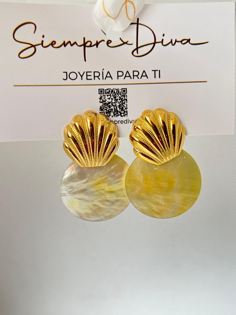 Aretes Nácar