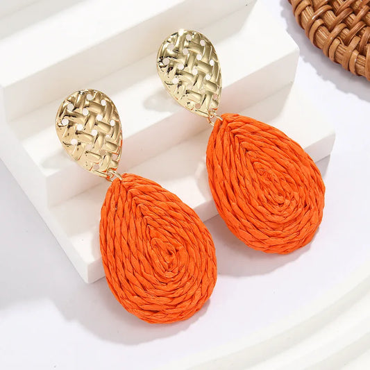 Arete Hawaiano tropical Naranja