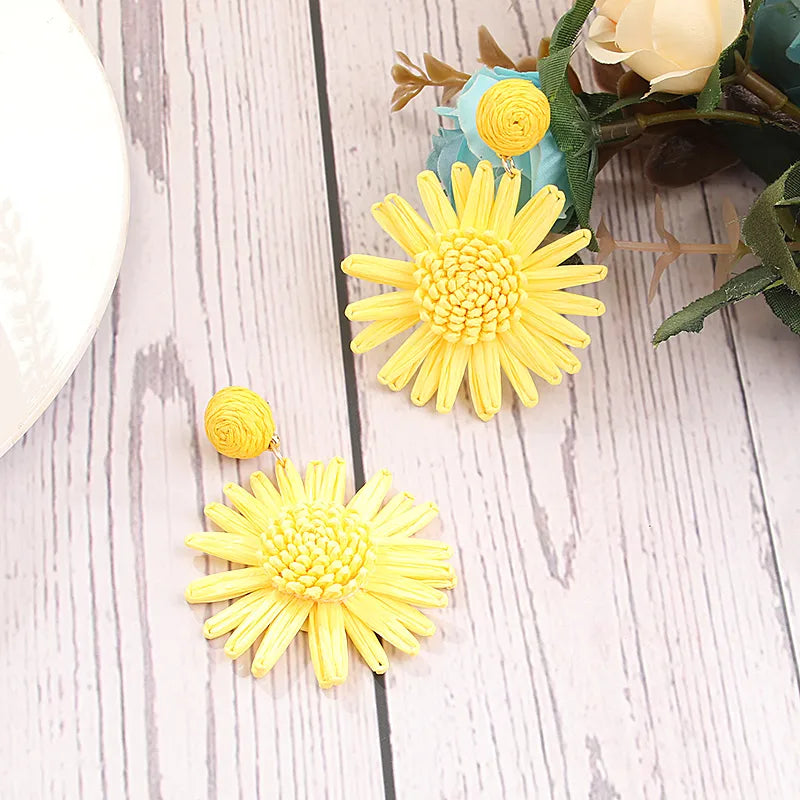 Aretes Pulmeria Amarilla