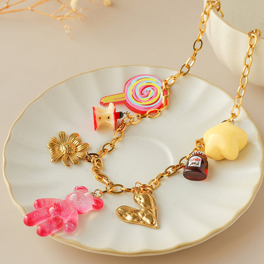 Collar Oso Charms