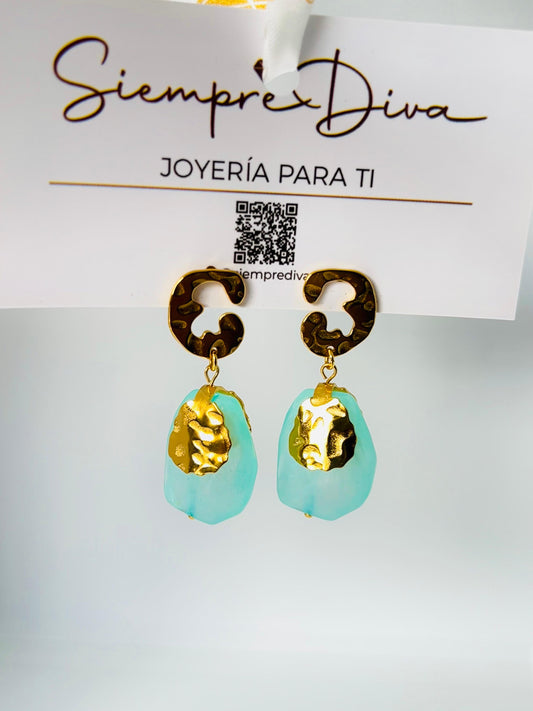 Aretes Aurora Celeste