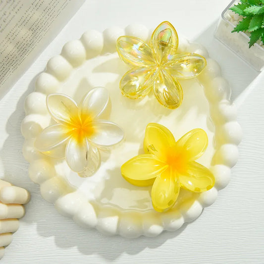 Set Pinza Flor de Mayo amarillo