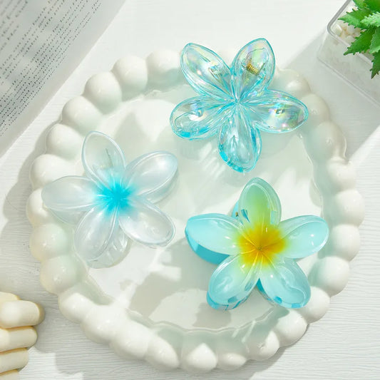 Set Pinza Flor de Mayo azul